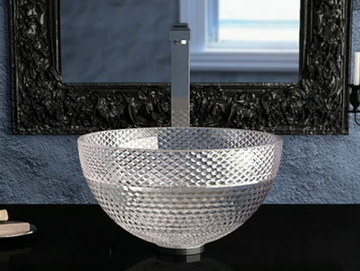 RAMADA - Countertop round crystal washbasin by Glass Design - view 2